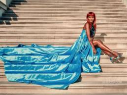 TOMIKO in LA LA LAND! Dress_ Mario Costantino Triolo